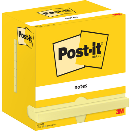 Post-it Bloc-note adhsif, 127 x 76 mm, jaune