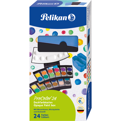 Pelikan Bote de peinture ProColor 735, 24 couleurs