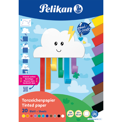 Pelikan Bloc de papier  dessin Rainbow, 230 x 330 mm