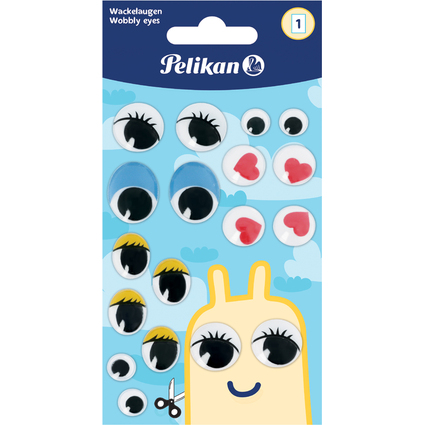 Pelikan Sticker oeil mobile, 1 planche de 18 pices