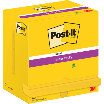 Post-it Bloc-note adhsif Super Sticky Notes, jaune