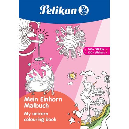 Pelikan Cahier de coloriage "Ma licorne", A4, & 100 stickers