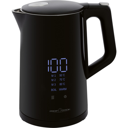 PROFI COOK Bouilloire PC-WKS 1243, 1,7 litre, noir