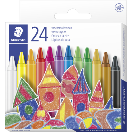 STAEDTLER Craie  la cire, tui carton de 24