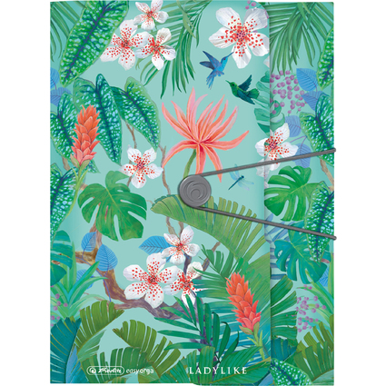 herlitz Chemise  rabats Ladylike "Jungle", A4, film PP