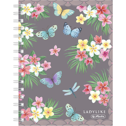 herlitz Carnet  spirales Ladylike "Butterflies", A5