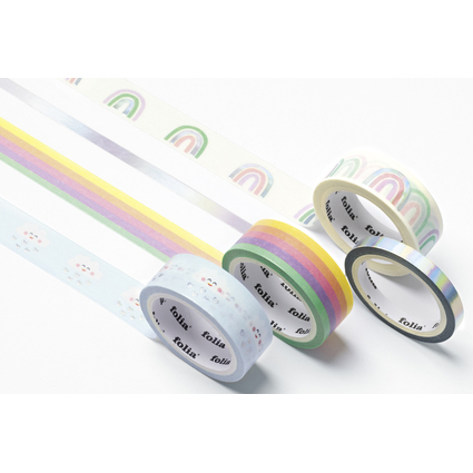 folia Ruban adhsif dcoratif Washi-Tape RAINBOW CLOUDS