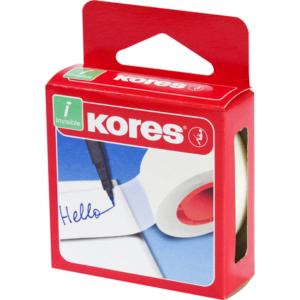 Kores Ruban adhsif Invisible, 19 mm x 33 m, mat