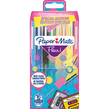 Paper:Mate Stylo feutre Flair RETRO, tui de 16