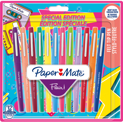 Paper:Mate Stylo feutre Flair RETRO, tui de 12