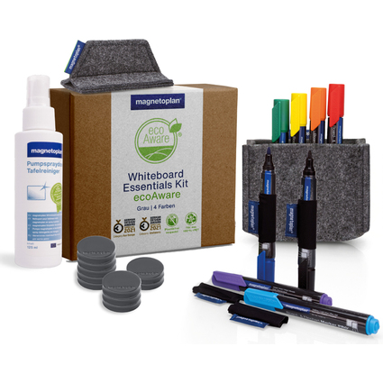 magnetoplan Kit Whiteboard Essentials, gris
