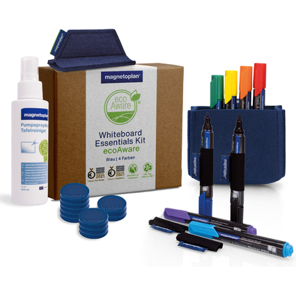 magnetoplan Kit Whiteboard Essentials, bleu