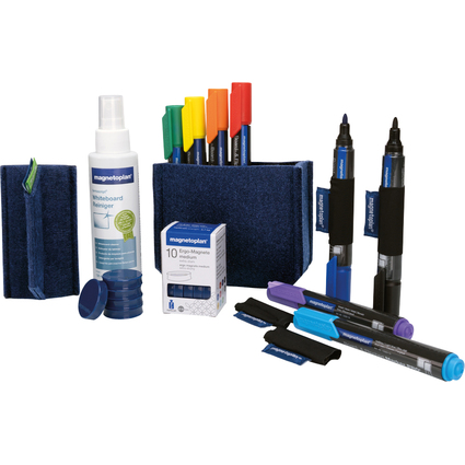 magnetoplan Kit Whiteboard Essentials, bleu