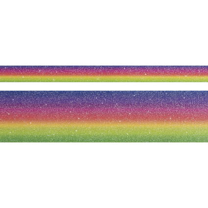 HEYDA Ruban adhsif dcoratif "Rainbow Glitter"