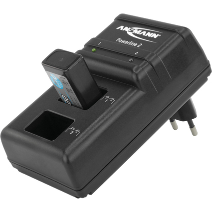 ANSMANN Chargeur intelligent Powerline 2, pour E-bloc 9 V