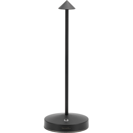 Securit Lampe de table  LED sans fil ANGELINA, noir