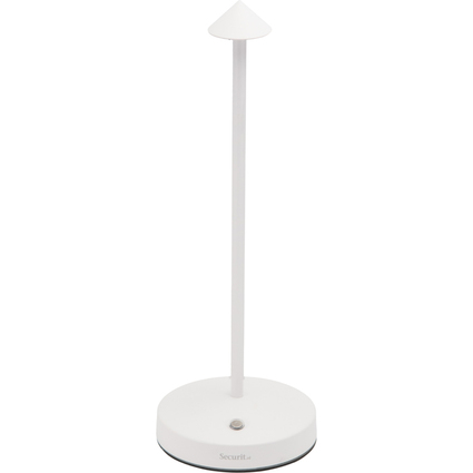 Securit Lampe de table  LED sans fil ANGELINA, blanc