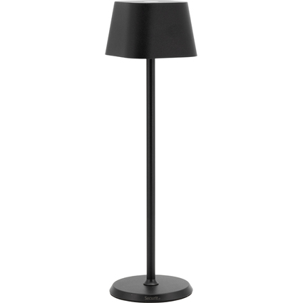 Securit Lampe de table  LED sans fil GEORGINA, noir