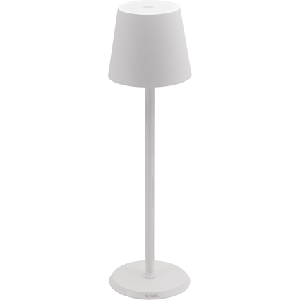 Securit Lampe de table  LED sans fil FELINE, blanc