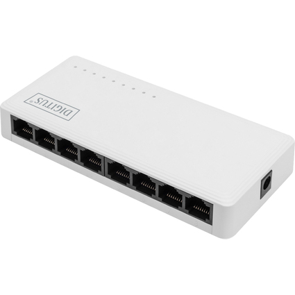 DIGITUS Commutateur Gigabit Ethernet, 8 ports, Unmanaged