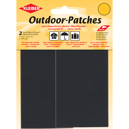 KLEIBER Patch d'extrieur, autocollant, anthracite