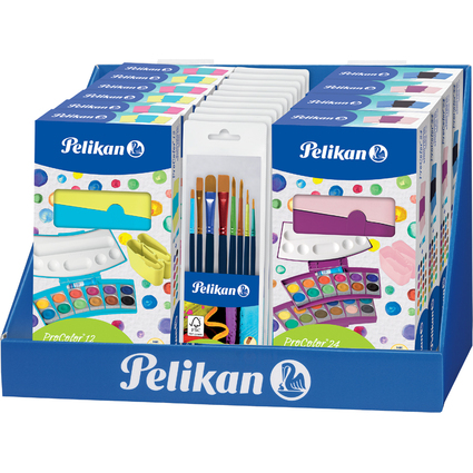 Pelikan Prsentoir scolaire 770: bote de peinture / pinceau