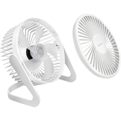 LogiLink Ventilateur de bureau USB, 40 dB, blanc