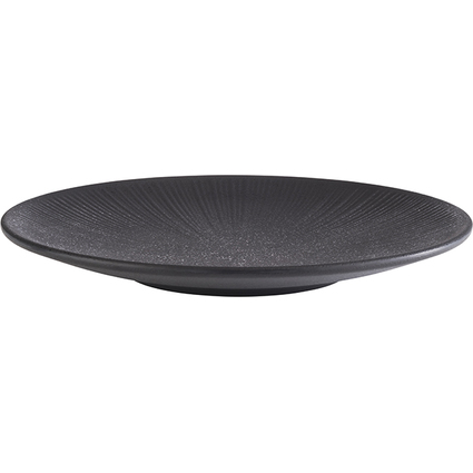 APS Assiette plate NERO, diamtre: 260 mm, noir