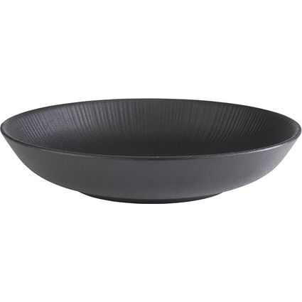 APS Assiette creuse, diamtre: 225 mm, noir