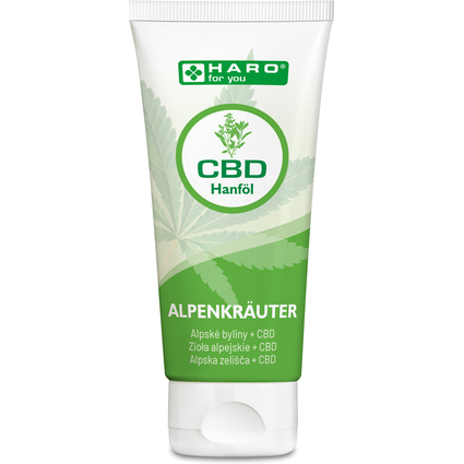 HARO Gel aux herbes alpines au CBD, tube de 100 ml