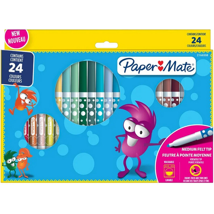 Paper:Mate Feutre Kids Colouring, blister de 24