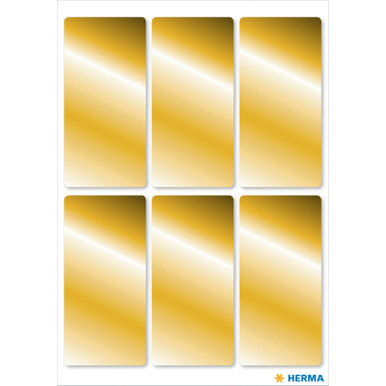 HERMA Sticker de Nol, rectangulaire, 26 x 54 mm, or