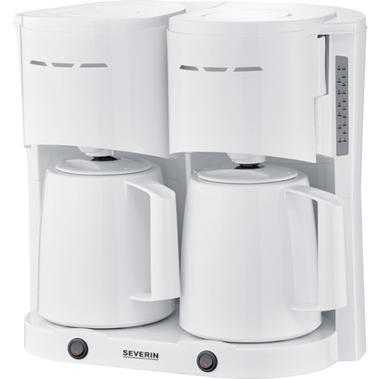 SEVERIN Cafetire lectrique duo KA 9314, blanc