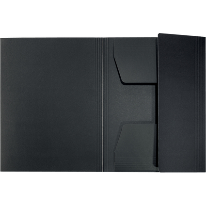 LEITZ Chemise-trieur, A4, carton de 430 g/m2, noir
