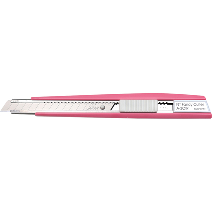 NT Cutter A-301RP (P), boter en plastique, lame 9 mm, rose