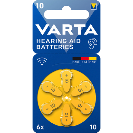 VARTA Pile bouton pour appareil auditif "Hearing Aid