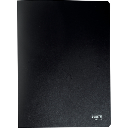 LEITZ Protge-documents Recycle, A4, PP, 20 pochettes, noir