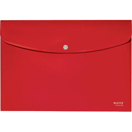 LEITZ Pochette  documents Recycle, A4, PP, rouge