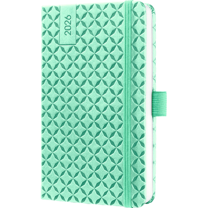 sigel Agenda de poche Jolie Flair 2026, A6, vert menthe