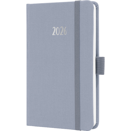 sigel Agenda de poche Jolie Feel 2026, textile, A6, lilas