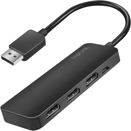 LogiLink Rpartiteur 4K DisplayPort - HDMI, 3 ports, noir