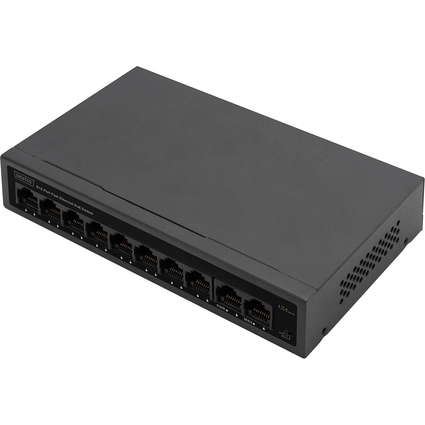 DIGITUS Commutateur 8+2 ports FE PoE, 10/100 Mbps