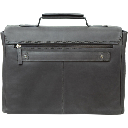 PRIDE&SOUL Sac pour laptop PERCENT, cuir, gris