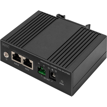 DIGITUS Rpartiteur industriel PoE Gigabit Ethernet, 60 W