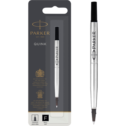 PARKER Recharge pour rollerball QUINK, 0,5 mm, blister, noir