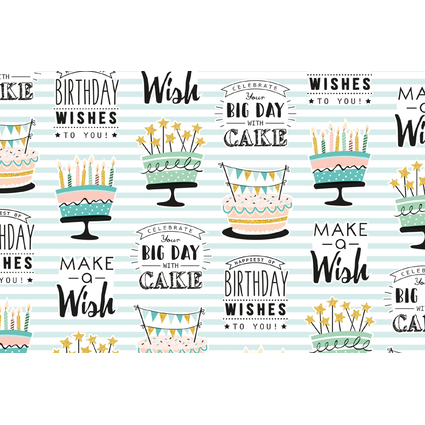 SUSY CARD Papier cadeau "Make a wish", sur rouleau