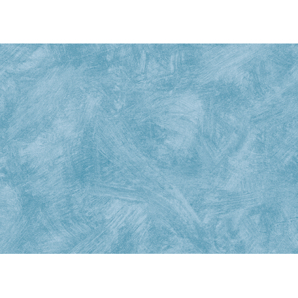 SUSY CARD Papier cadeau "Texture pinceau bleu", sur rouleau