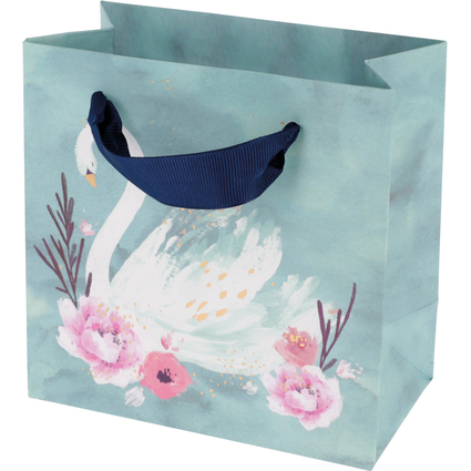 SUSY CARD Sac cadeau "Swan lake light blue"