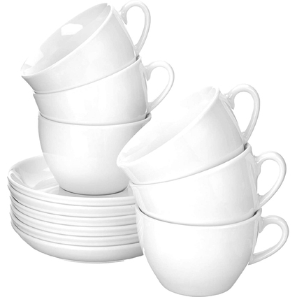 Esmeyer Tasse  caf "Bistro", set de 6, blanc