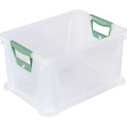 keeeper Bote de rangement "luis", 20 litres, transparent